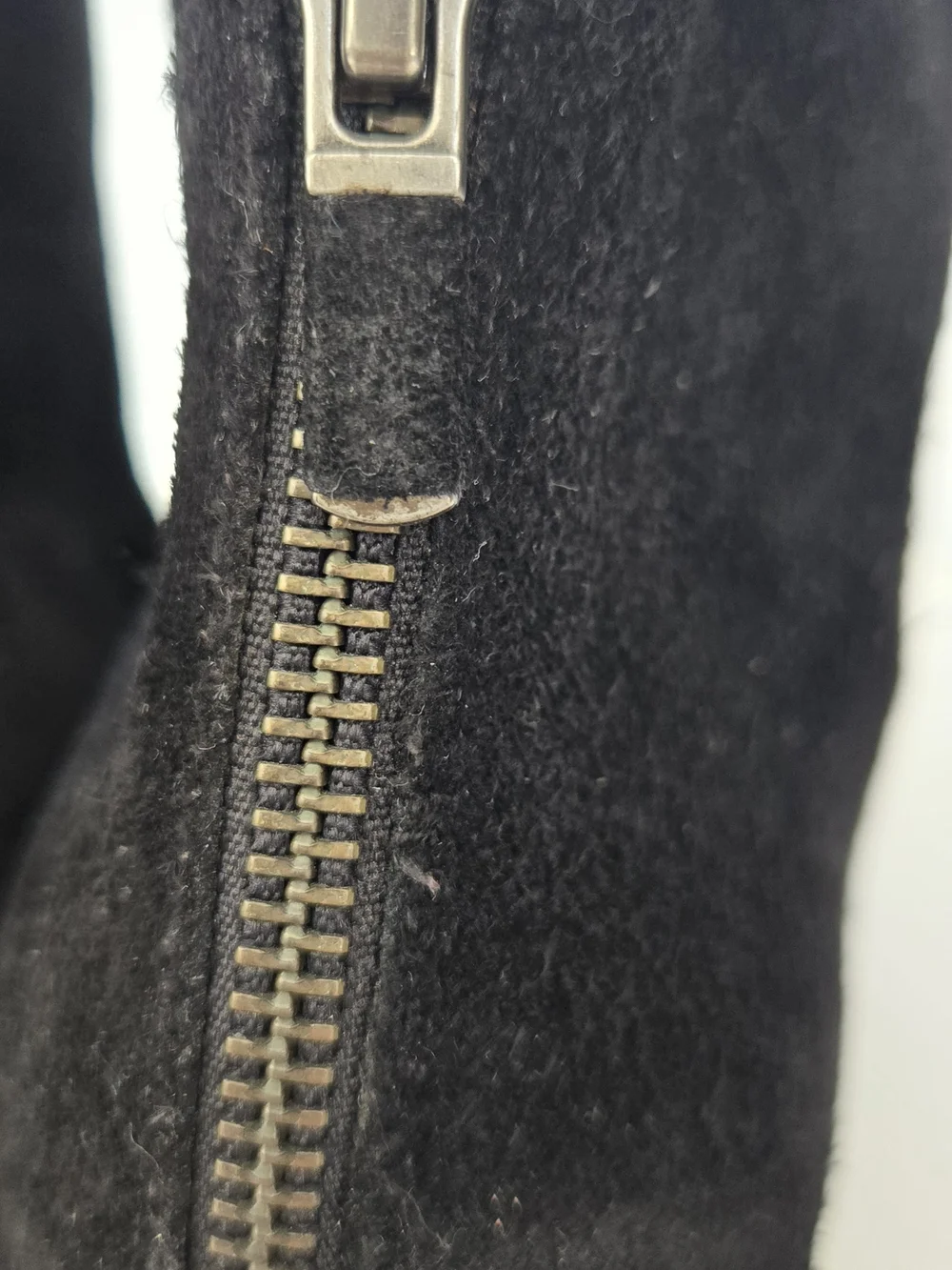 Eileen Fisher Black Suede Ankle Booties with Chunky Heel